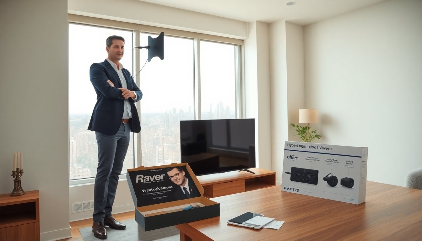 hyperlogic raven gadgets indoor tv antenna offers crystal